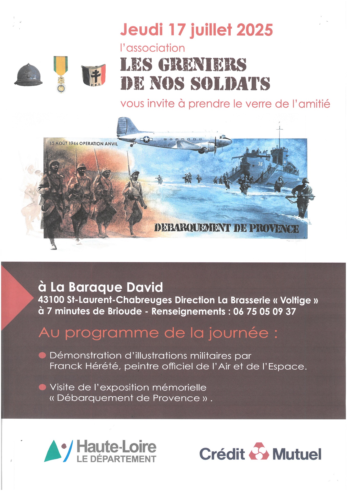 "Débarquement de Provence", journée spéciale avec les Greniers de nos Soldats_Saint-Laurent-Chabreuges