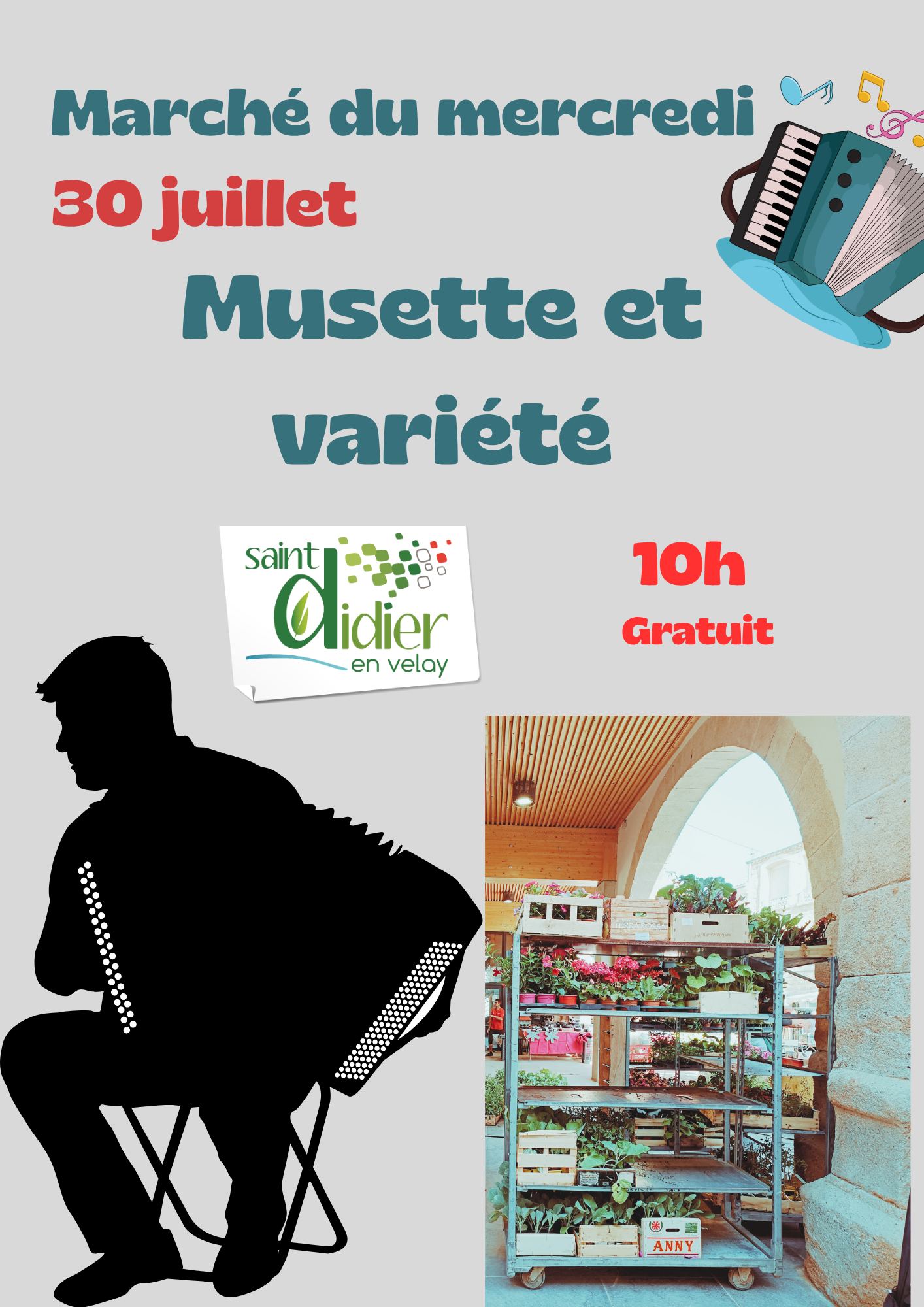 Animation musicale sur le marché_Saint-Didier-en-Velay Animation musicale sur le marché_Saint-Didier-en-Velay