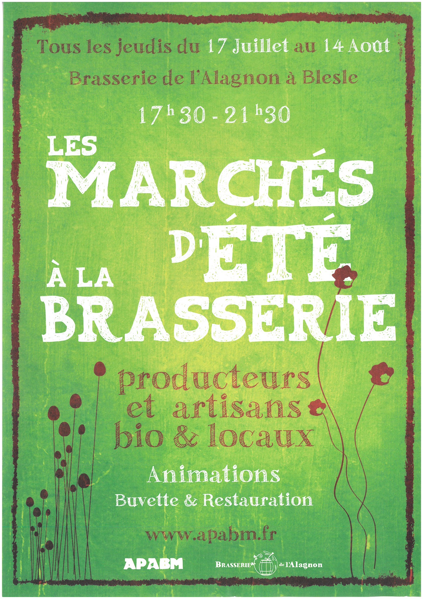 Marchés d'été à la brasserie de l'Alagnon_Blesle
