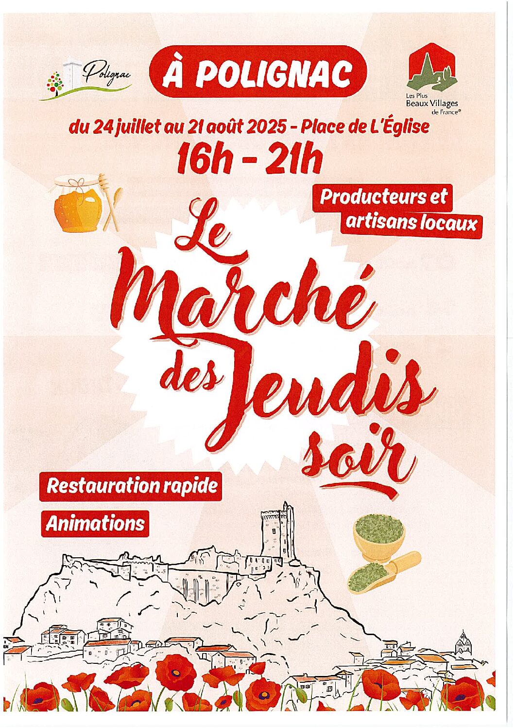 Le marché d'été des Jeudis soir_Polignac