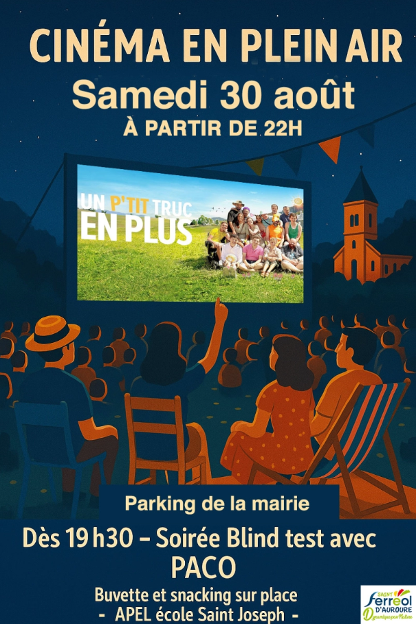 Cinéma en plein air_Saint-Ferréol-d'Auroure