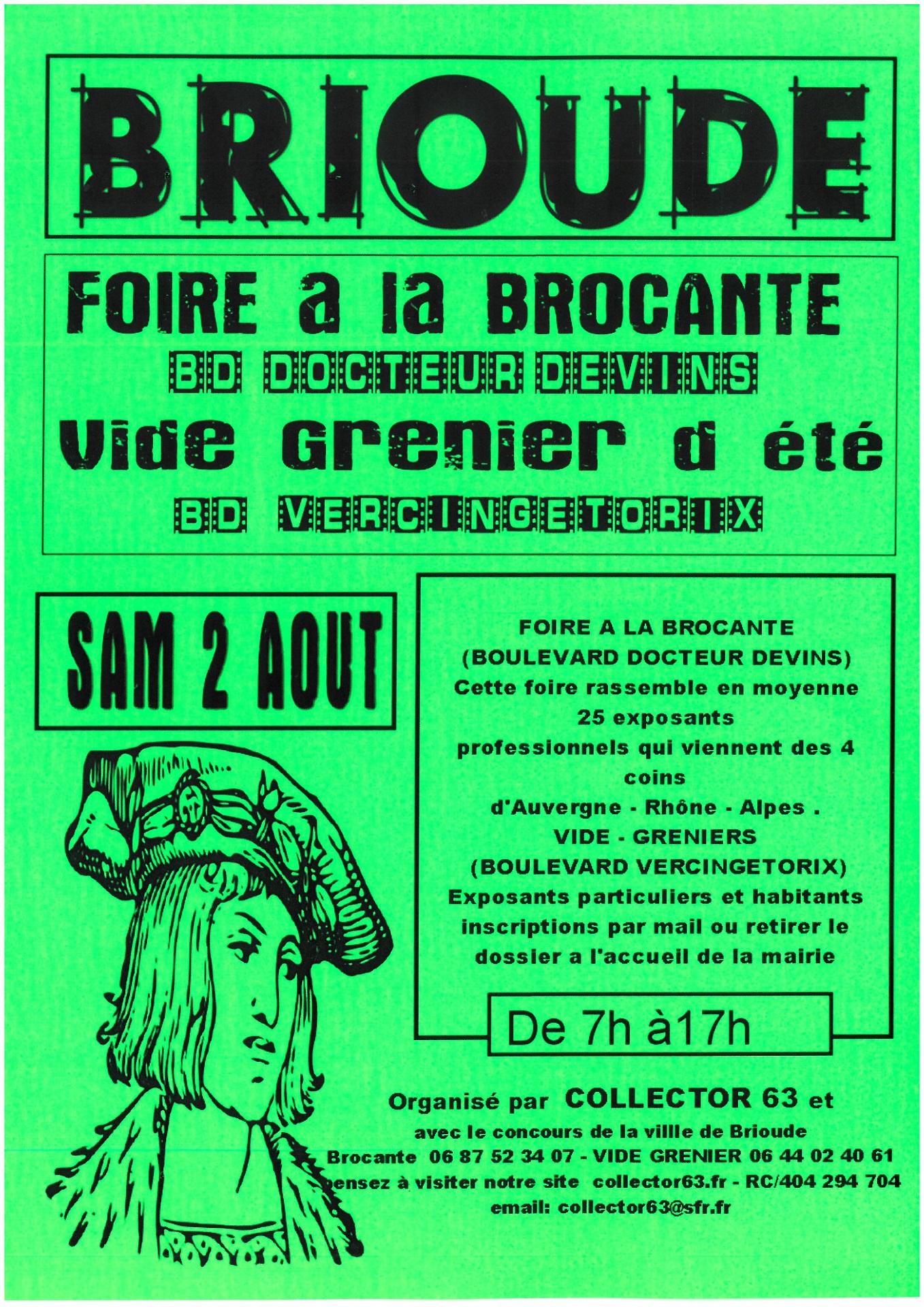Foire à la brocante et vide greniers d'été_Brioude