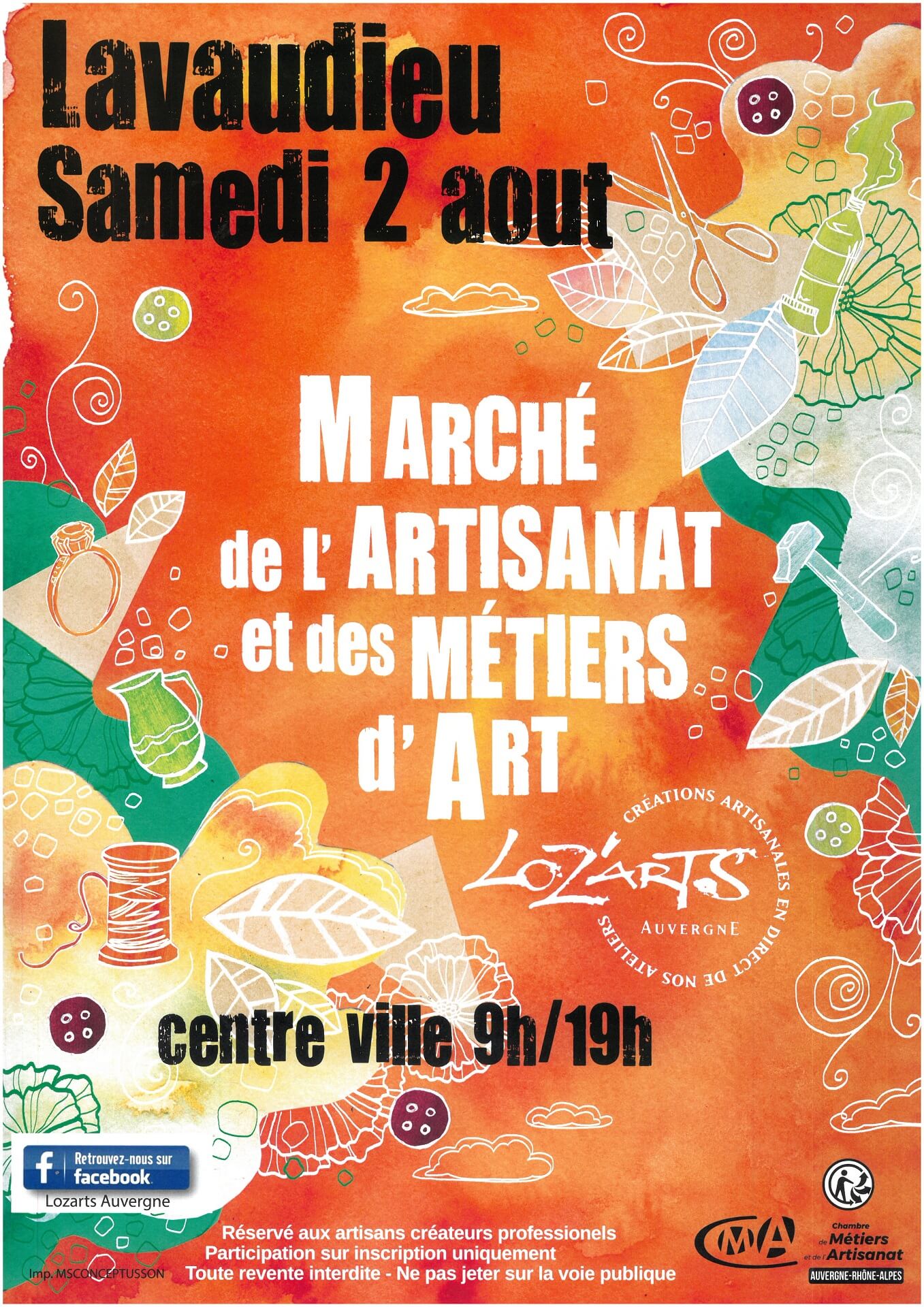 Marché de l'Artisanat et des Métiers d'Art_Lavaudieu