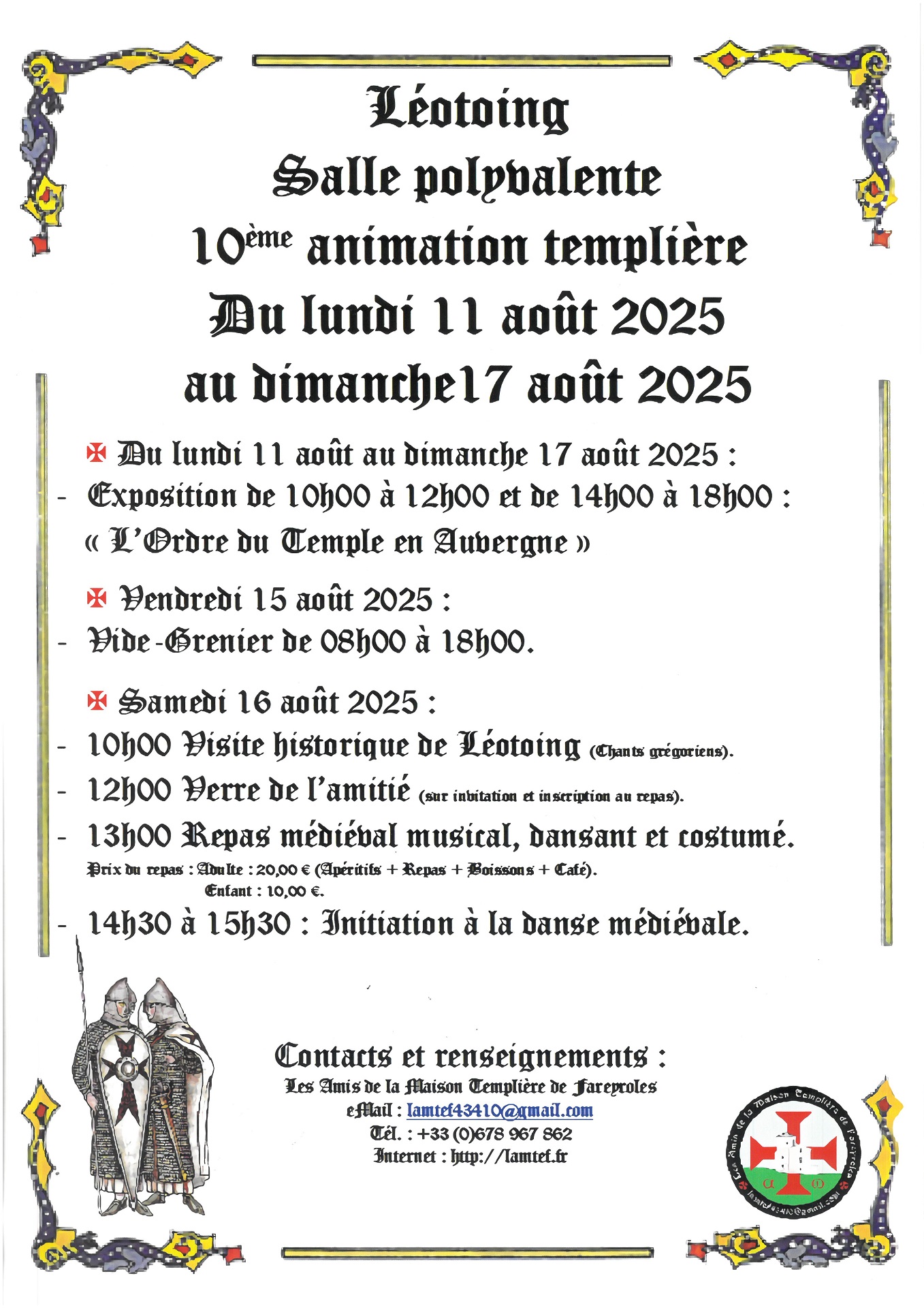10e animation templière_Léotoing