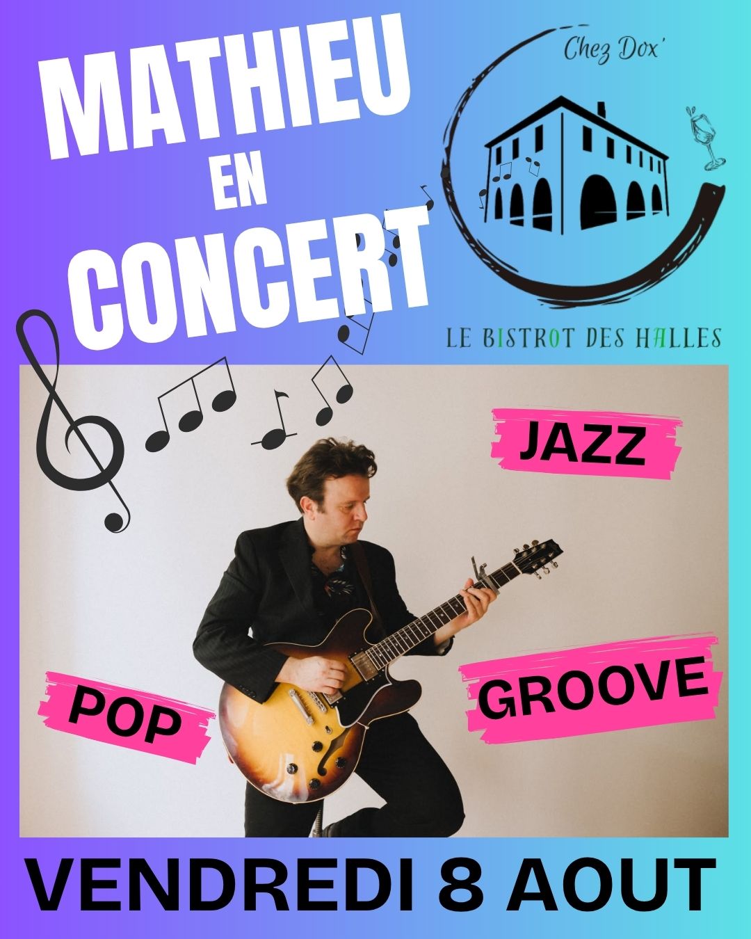Mathieu en concert au Bistrot des Halles_Saint-Didier-en-Velay