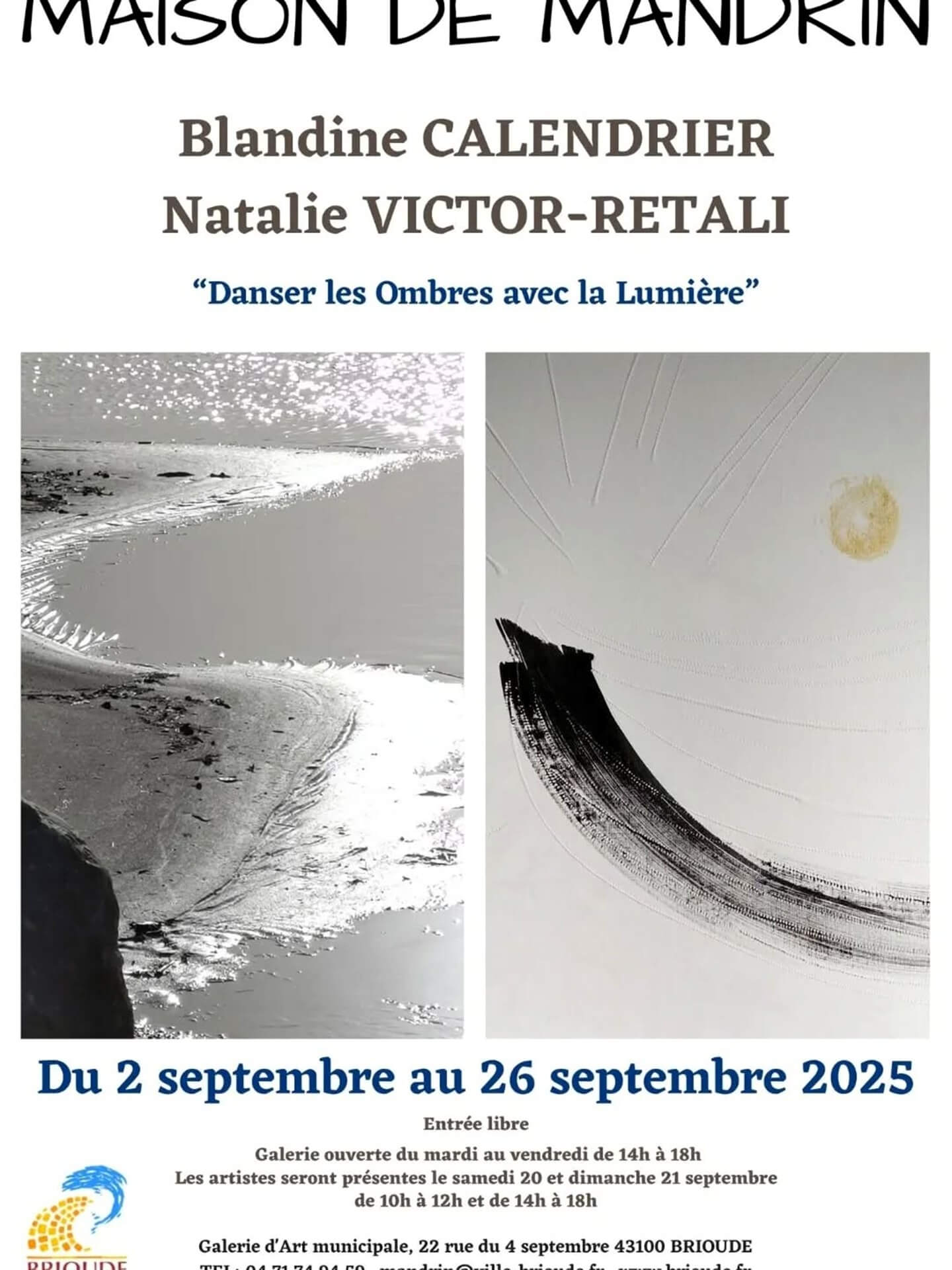 Exposition Blandine Calendrier et Natalie Victor-Retali_Brioude
