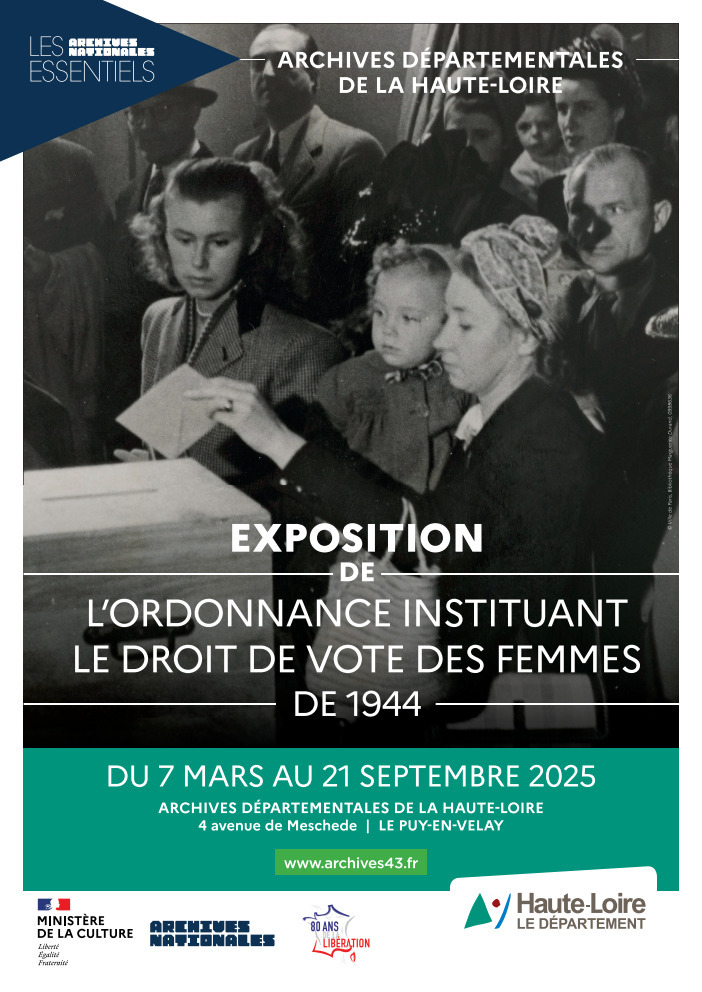 J.E.P. : Visite de l'Exposition sur "L’ordonnance instituant le droit de vote des femmes de 1944"_Le Puy-en-Velay