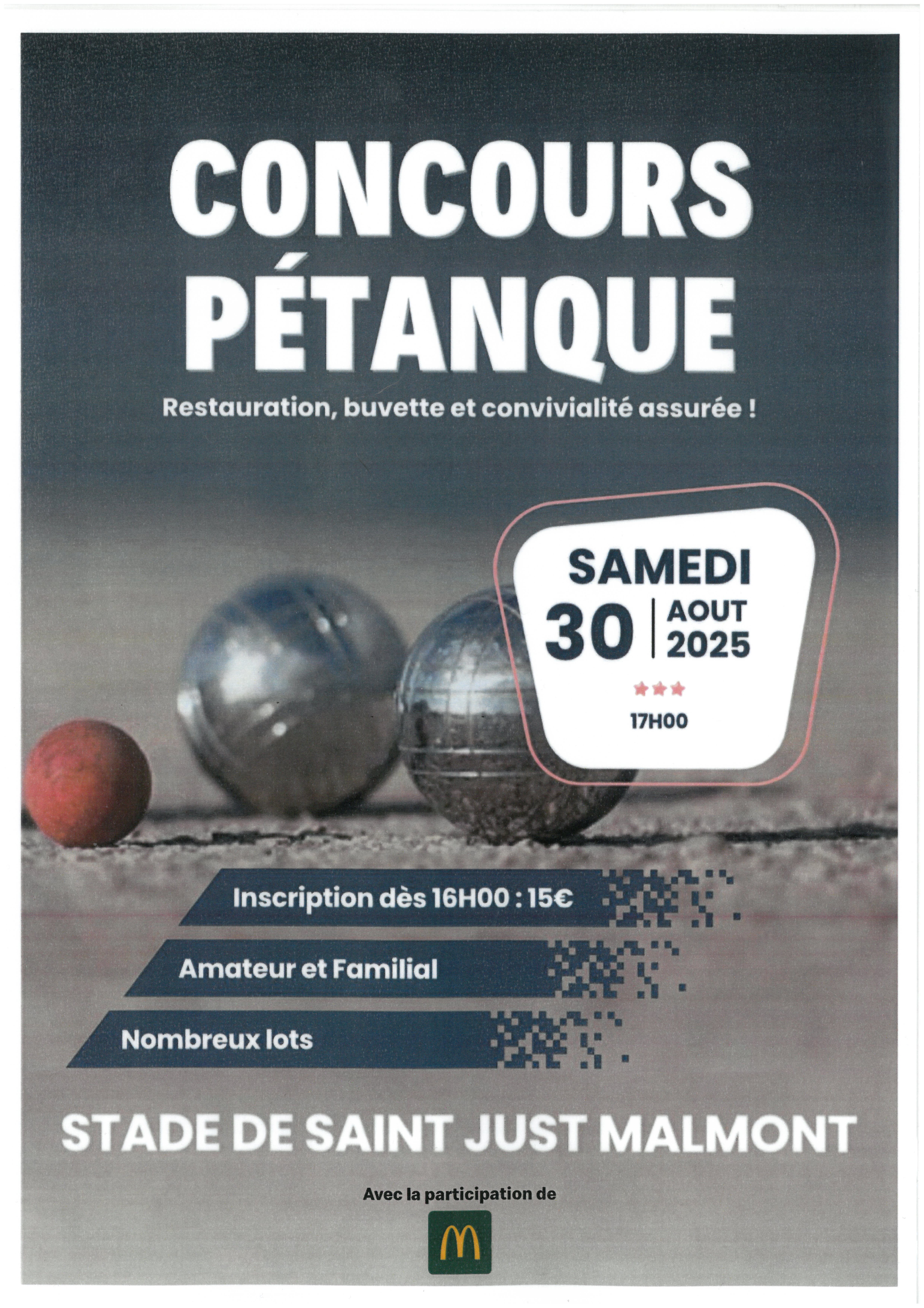 Concours de pétanque_Saint-Just-Malmont