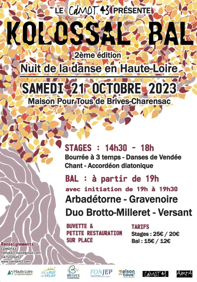 Kolossal Bal 2025, la nuit de la danse en Haute-Loire_Brives-Charensac