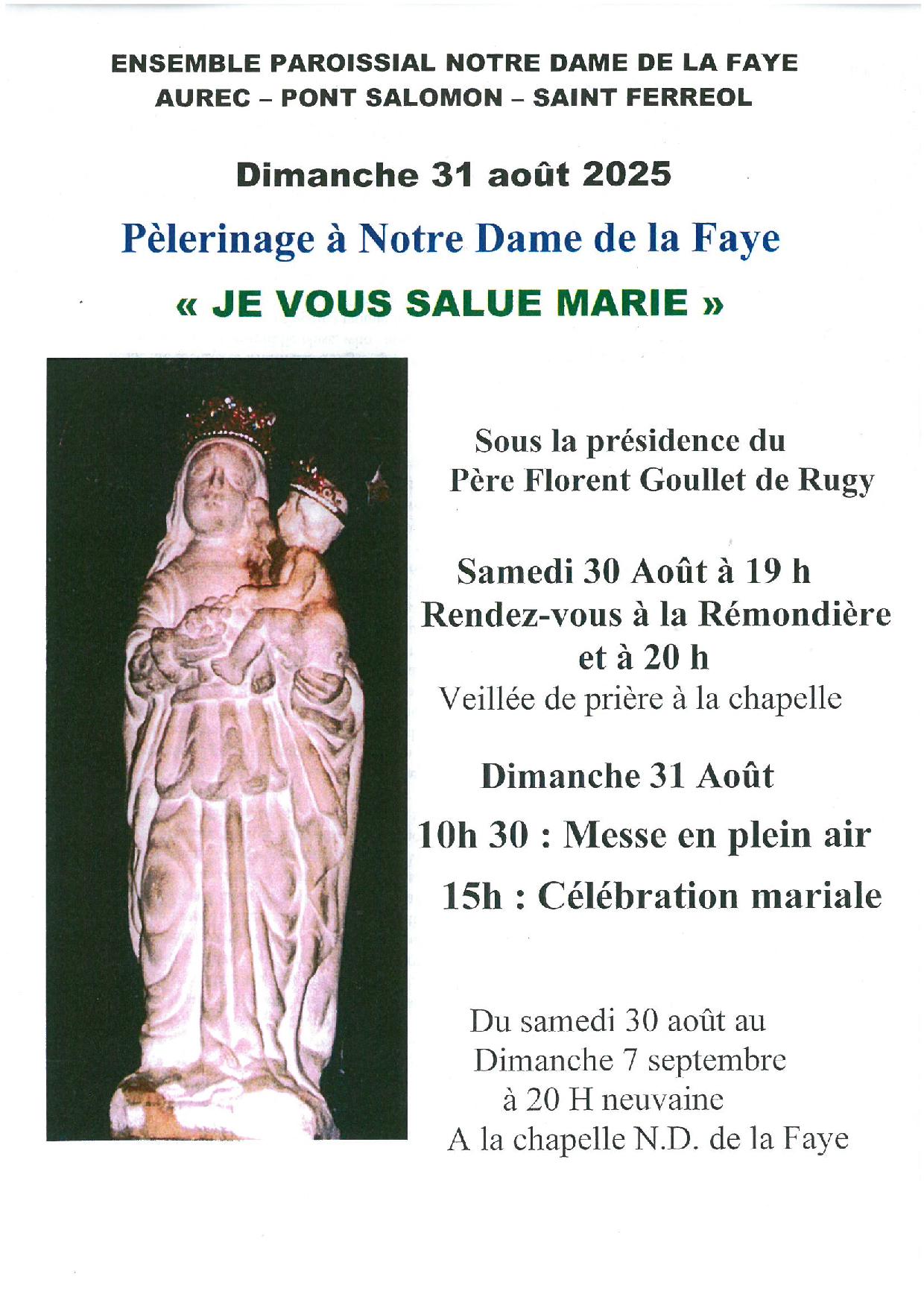 Pèlerinage de Notre-Dame de La Faye_Aurec-sur-Loire