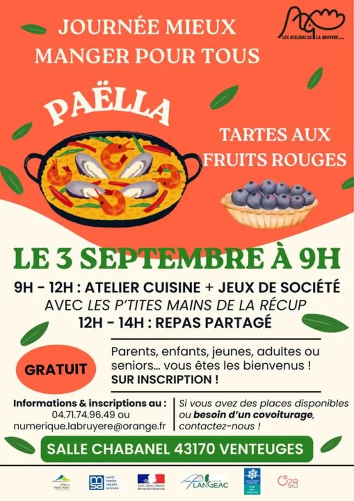 Repas Mieux manger pour tous | Venteuges_Venteuges