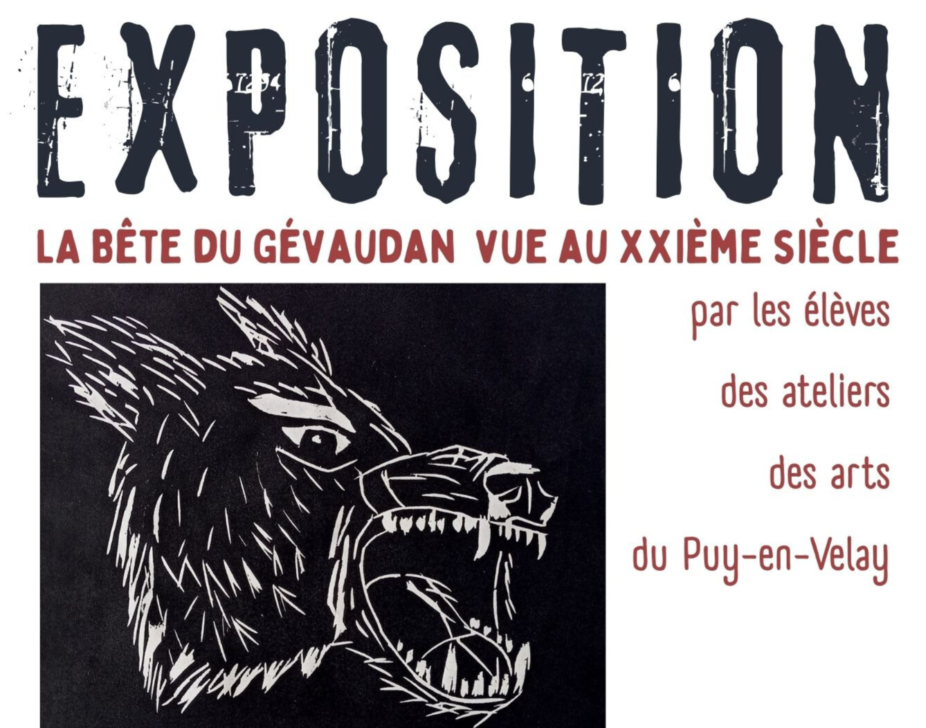 Exposition "La bête du Gévaudan vue au XXIème siècle"_Saugues