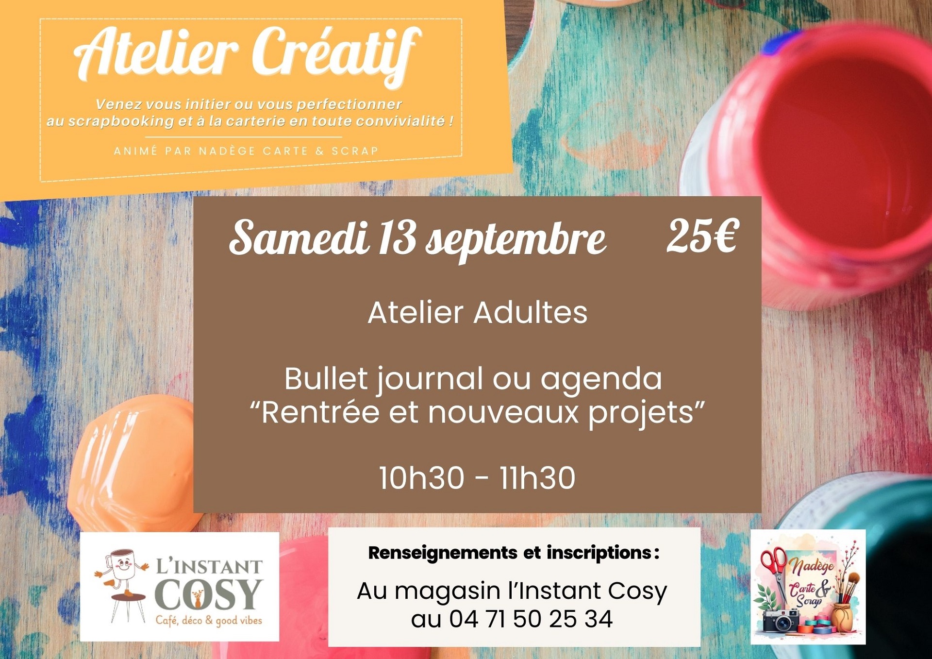 Atelier créatif chez l'Instant Cosy : Bullet journal_Brioude