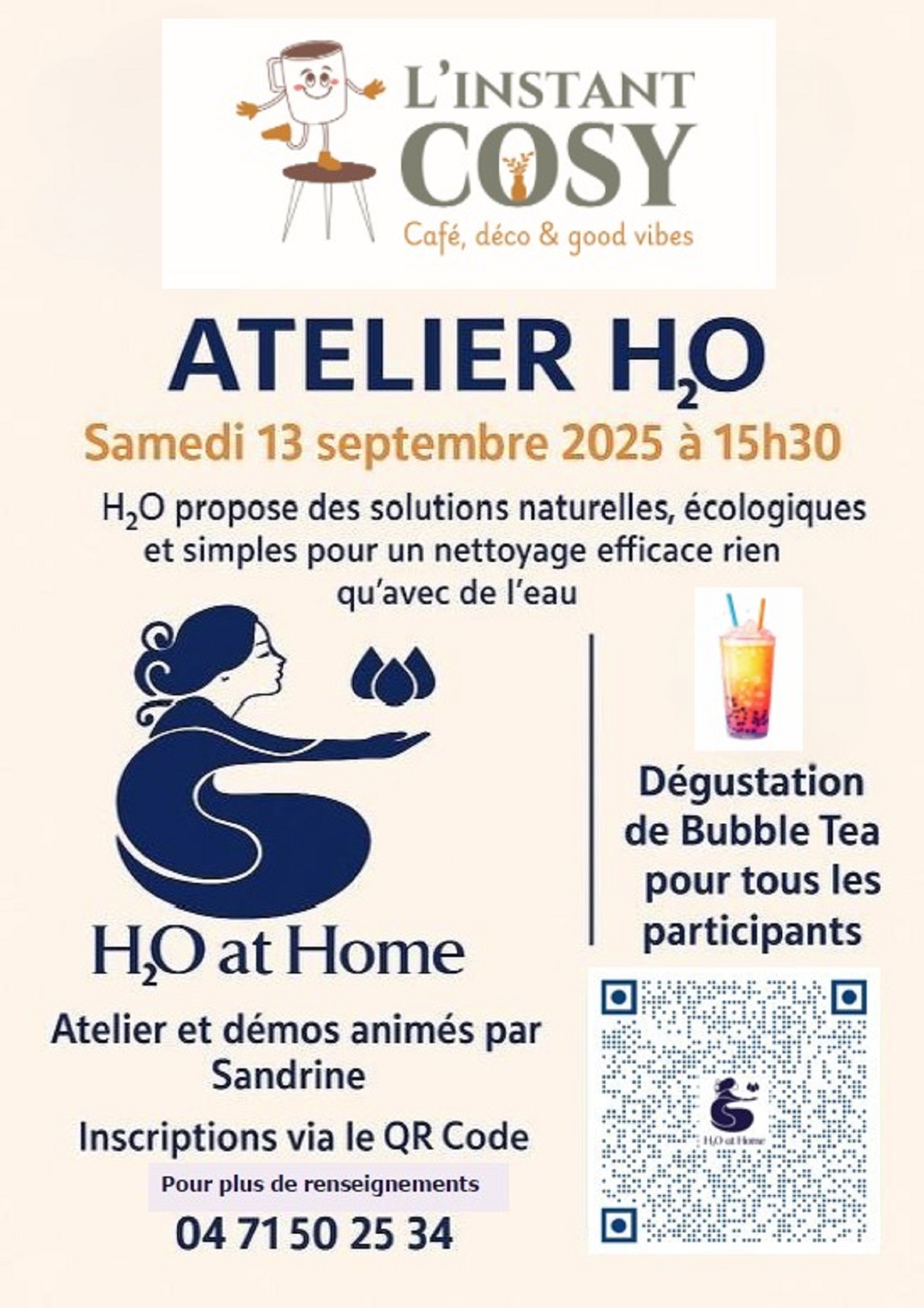 Atelier H2O chez l'Instant Cosy_Brioude