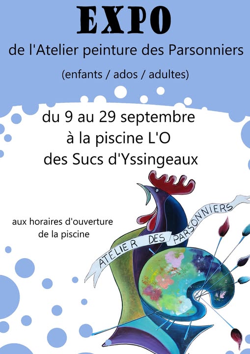 EXPO de peinture des Parsonniers au centre aquatique L'O' des Sucs_Yssingeaux