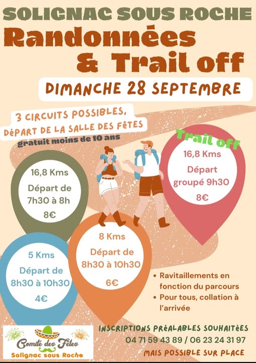 Randonnée et Trail off_Solignac-sous-Roche Randonnée et Trail off_Solignac-sous-Roche
