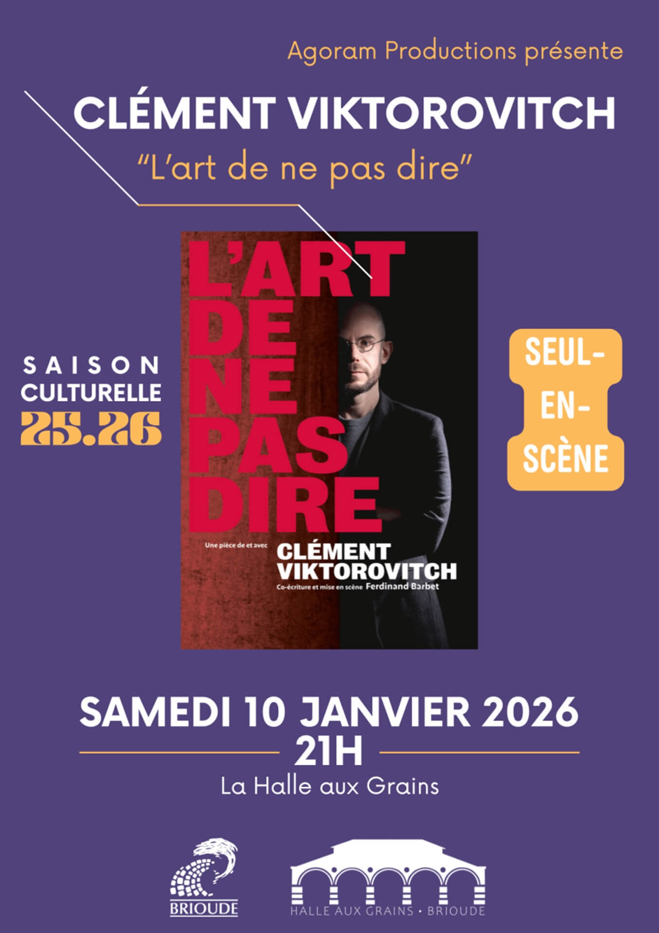 "L'Art de ne pas dire" Clément Viktorovitch_Brioude