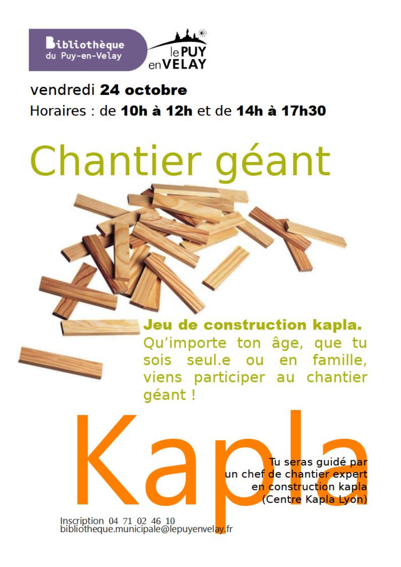 EVE_Bibliothèque du Puy-en-Velay : chantier géant en Kapla_Le Puy-en-Velay