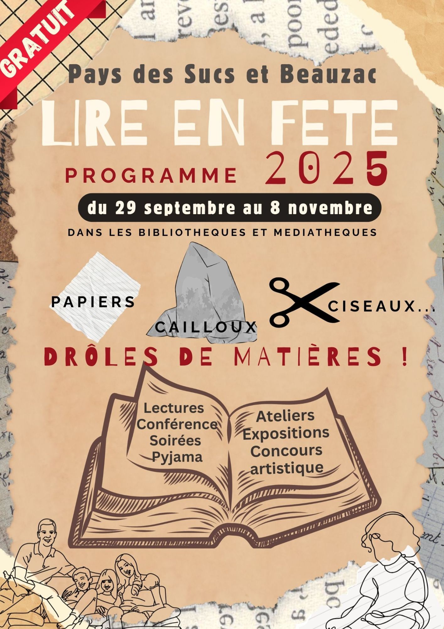 Lire en fête atelier Fabrication de papier_Beauzac