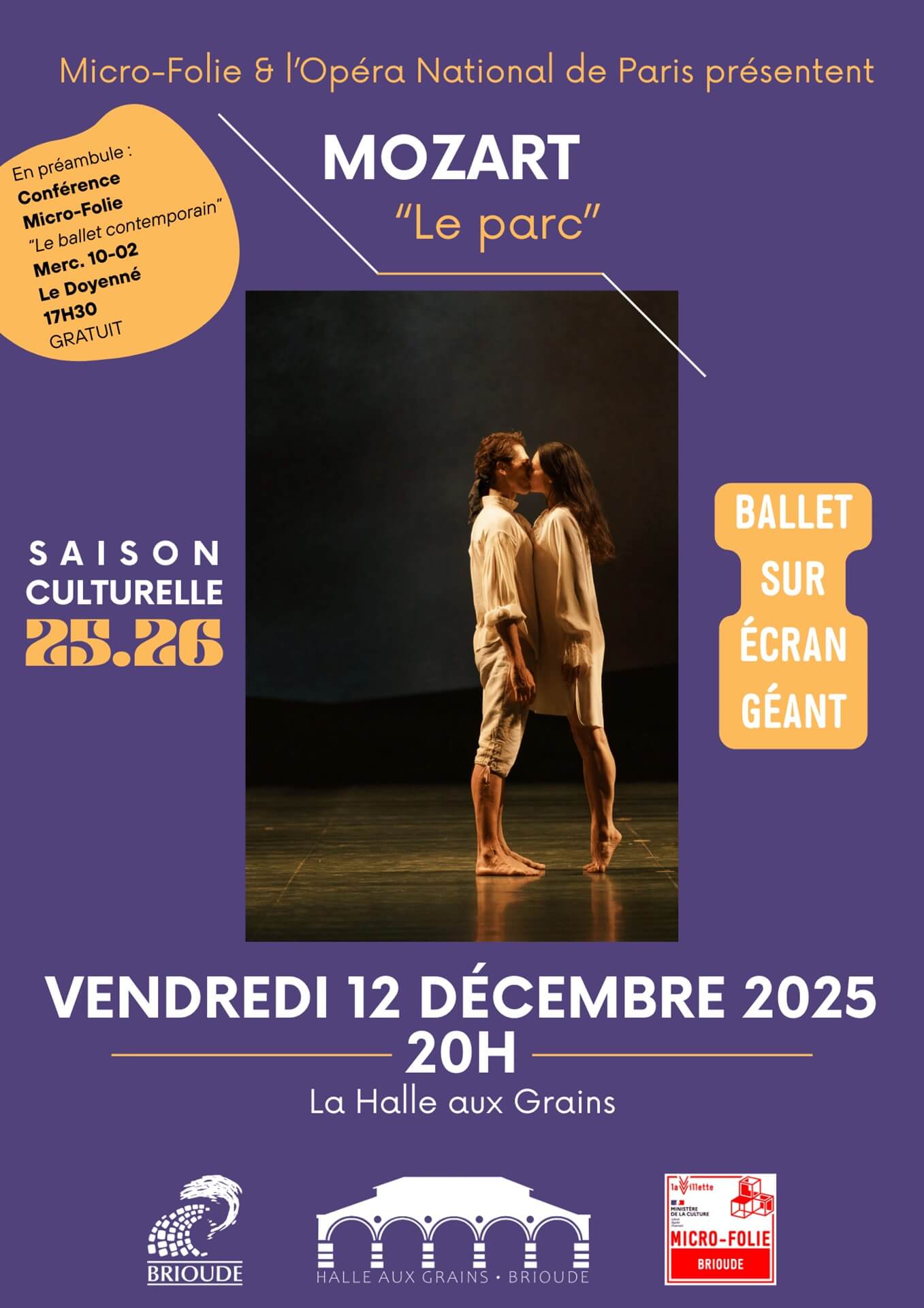 "Le Parc" Mozart dans  le cadre de la Saison Culturelle_Brioude