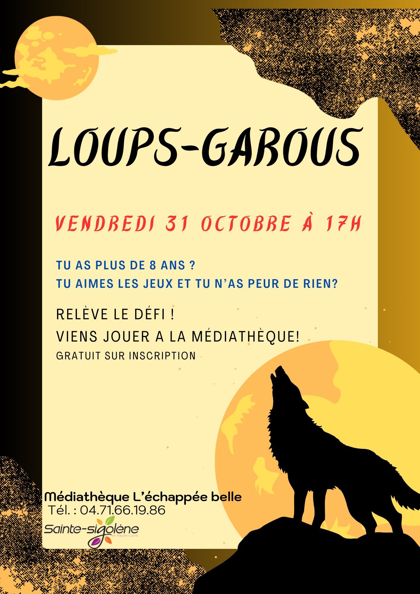 Loups-garous à la médiathèque_Sainte-Sigolène