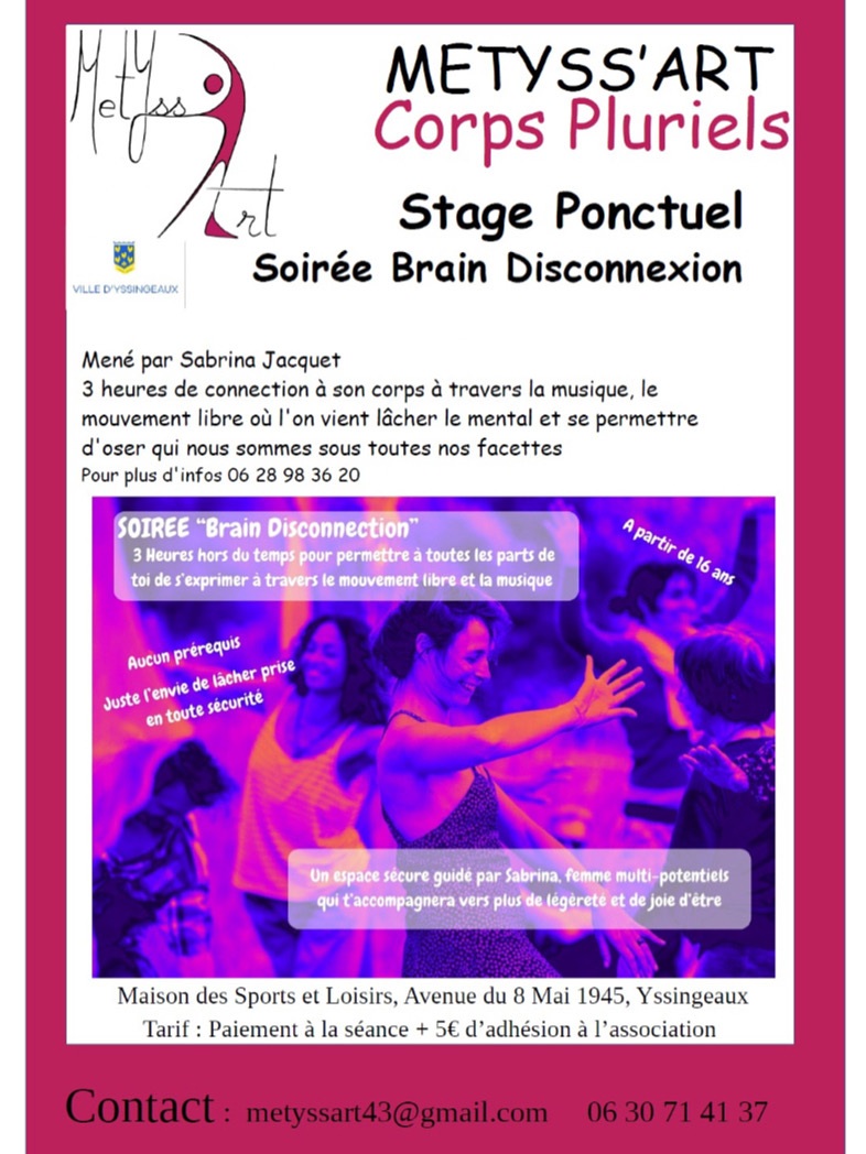 Soirée Brain Disconnexion_Yssingeaux Soirée Brain Disconnexion_Yssingeaux