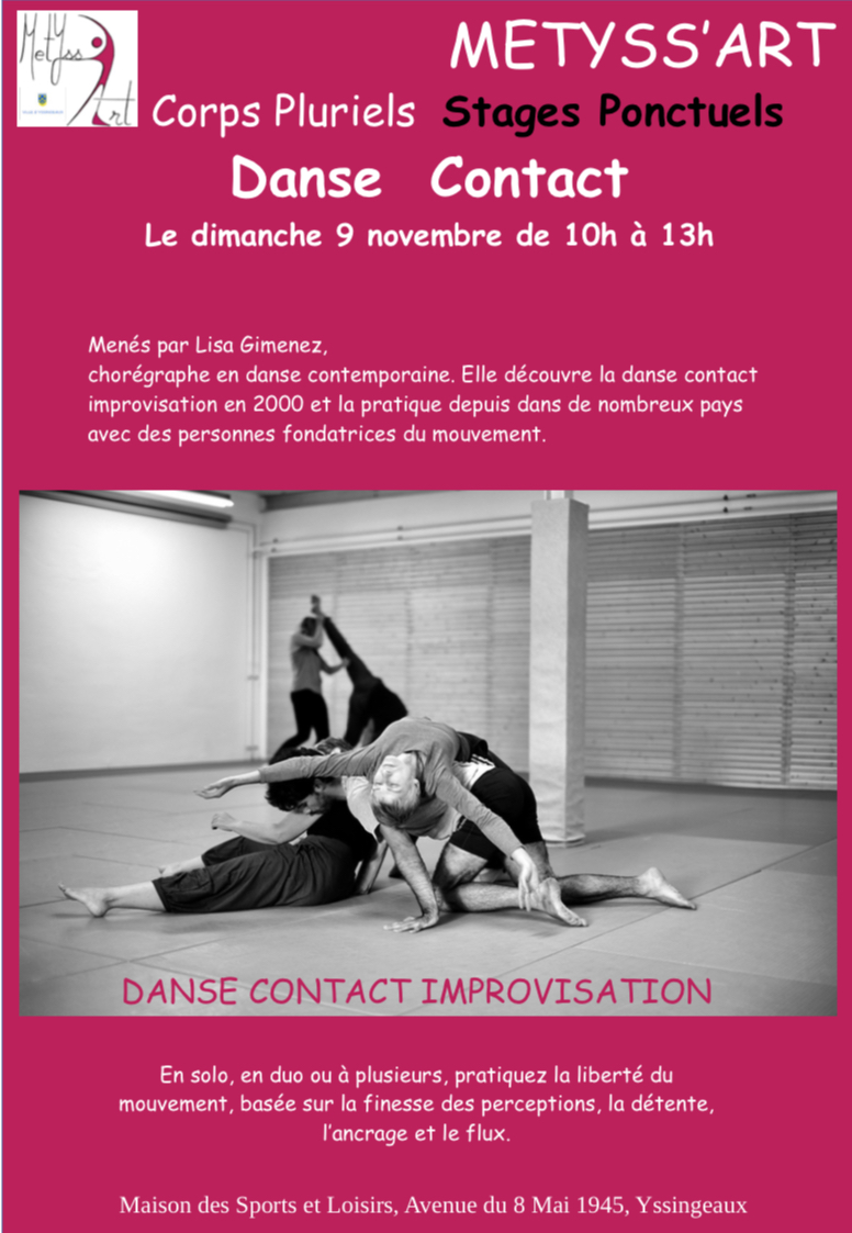 Stage Danse Contact Improvisation