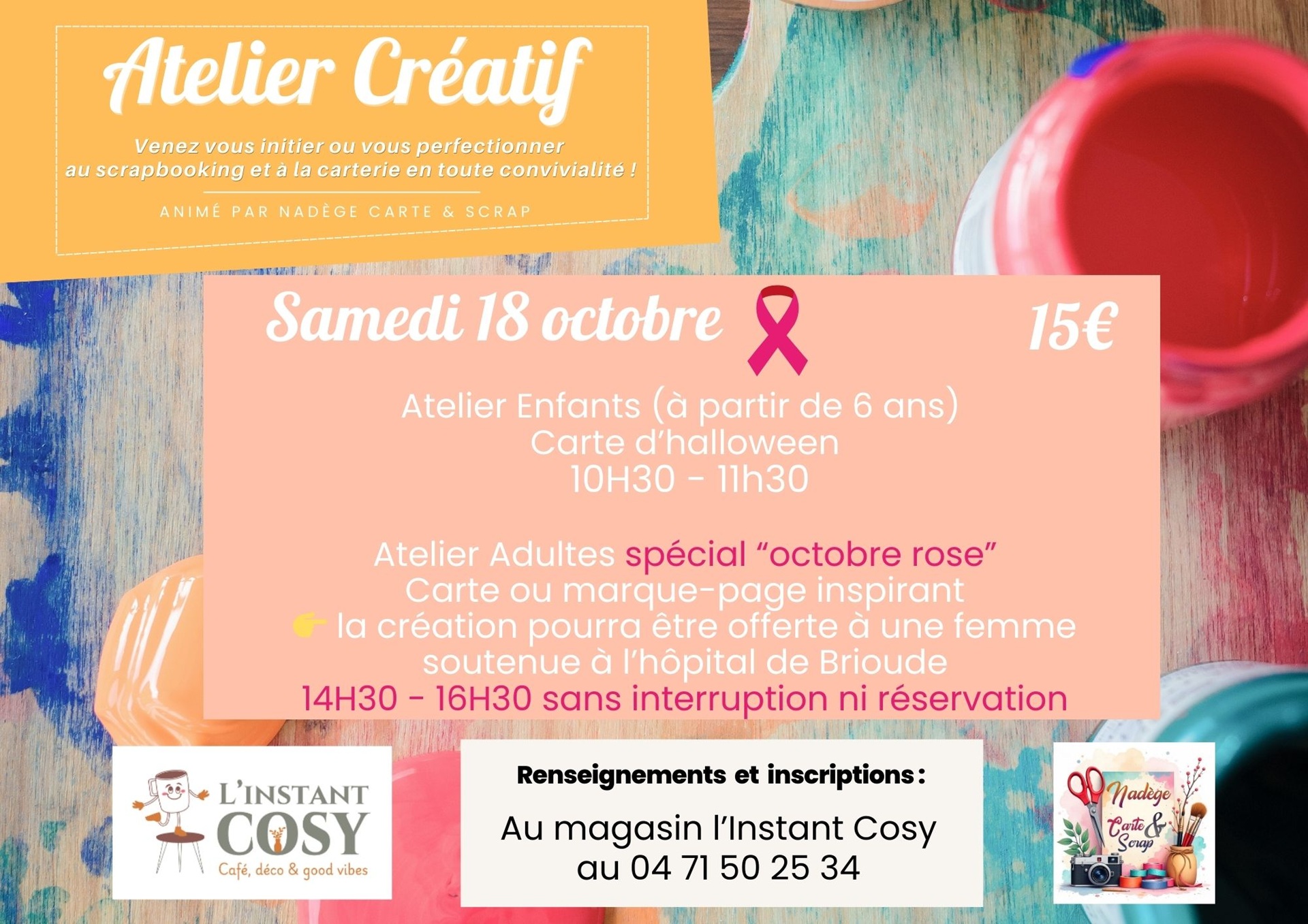 Atelier créatif chez l'Instant Cosy_Brioude