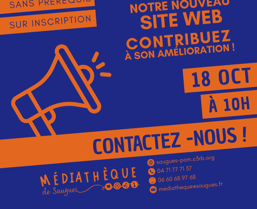 Venez tester le nouveau site web de la Médiathèque !_Saugues