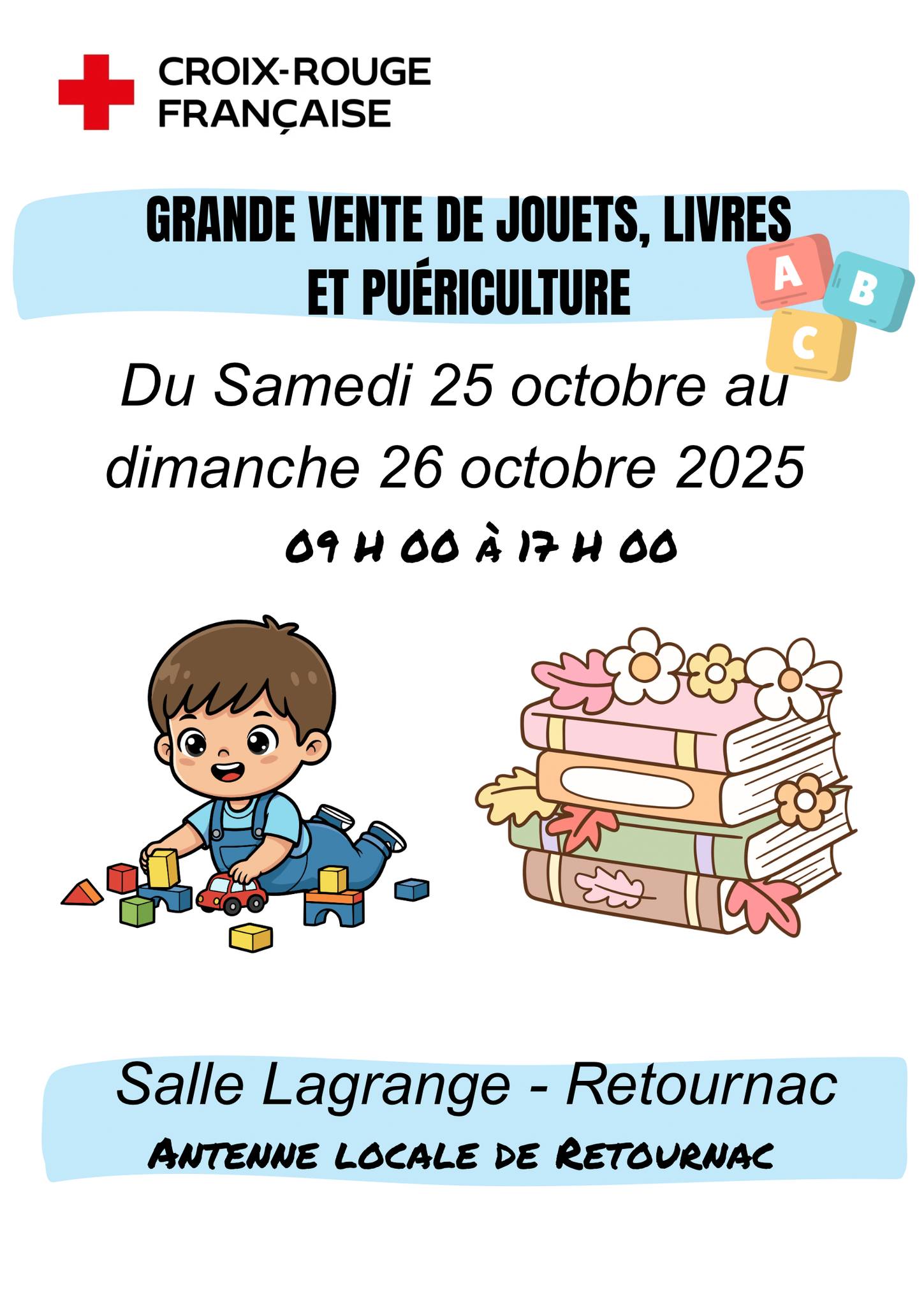 Grande vente de jouets, livres et puériculture_Retournac