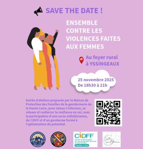 Soirée Ateliers - Ensemble contre les violences faites aux femmes_Yssingeaux
