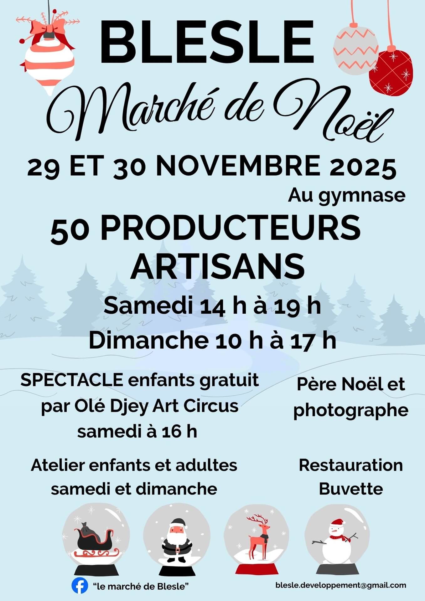 Marché de Noël à Blesle_