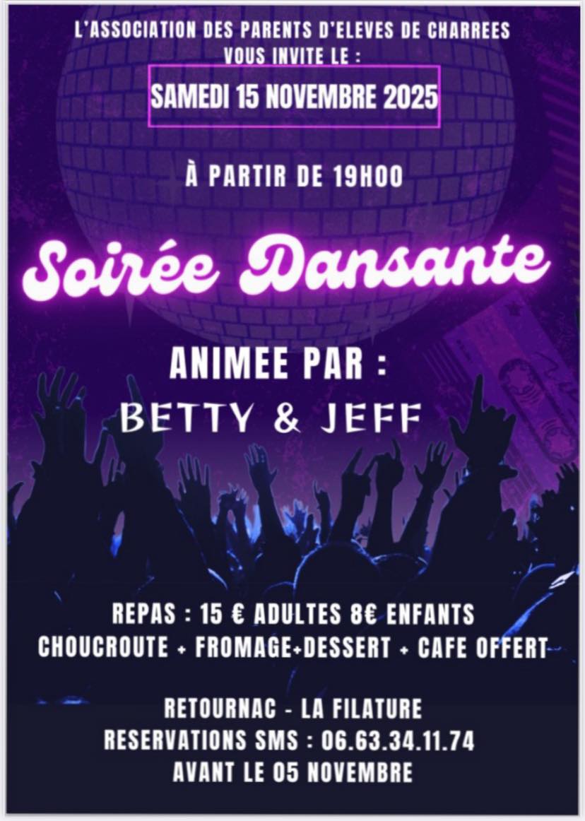 Repas et Soirée dansante_Retournac