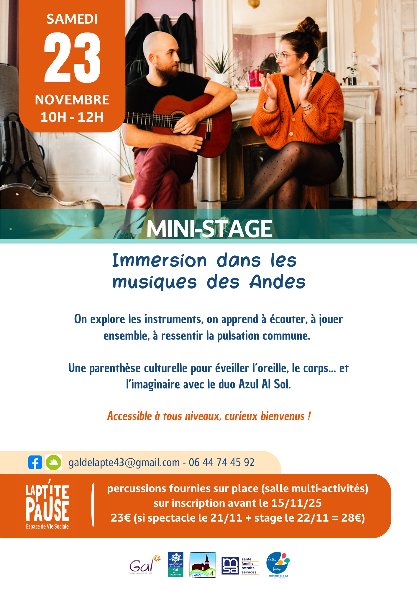 Immersion dans les musiques des Andes