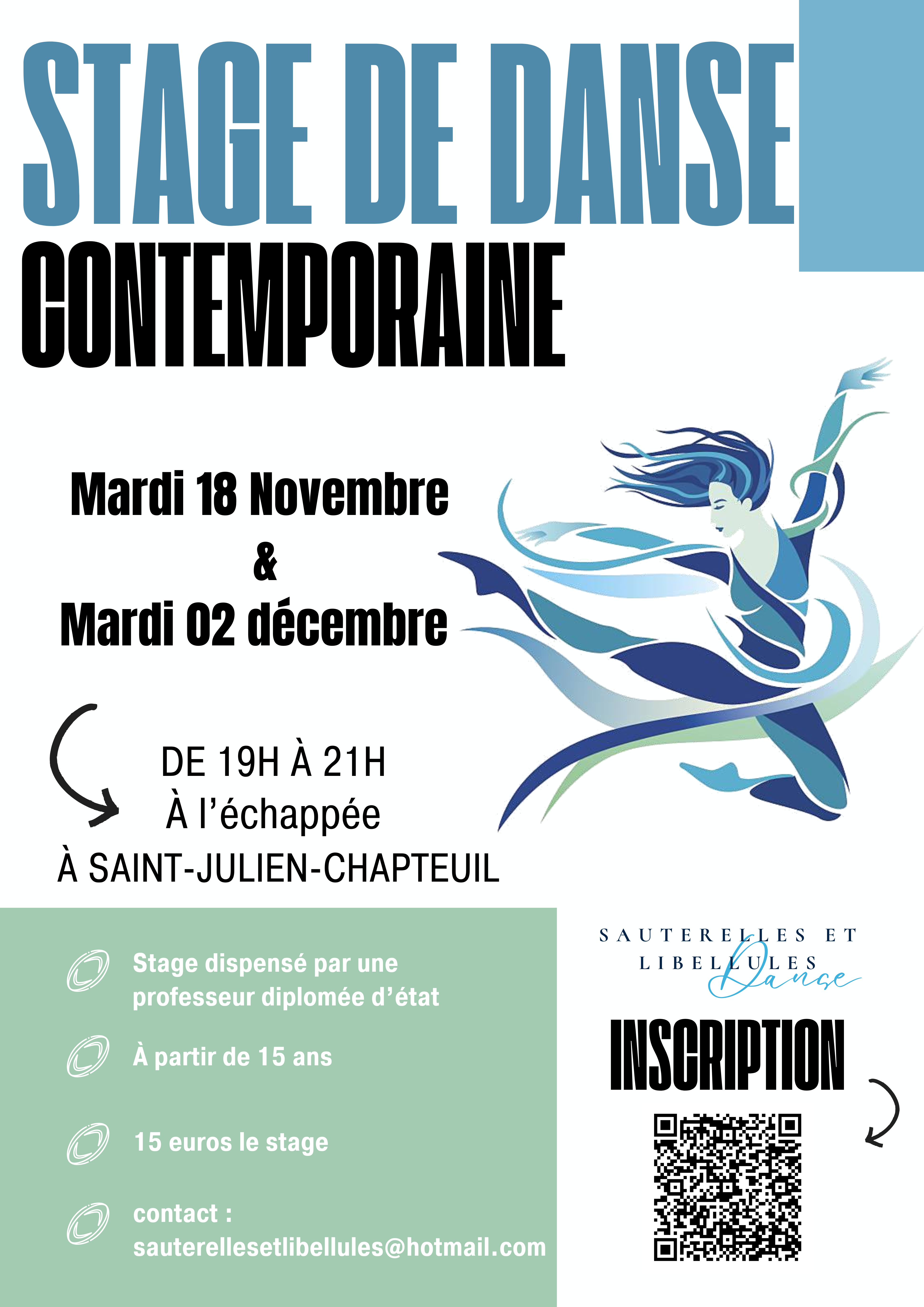 Stage de danse contemporaine pour ados_Saint-Julien-Chapteuil