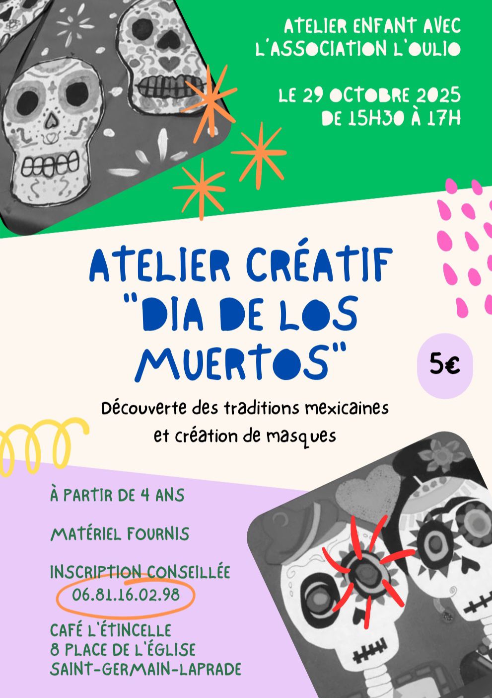 Atelier créatif "Dia de los muertos"_Saint-Germain-Laprade