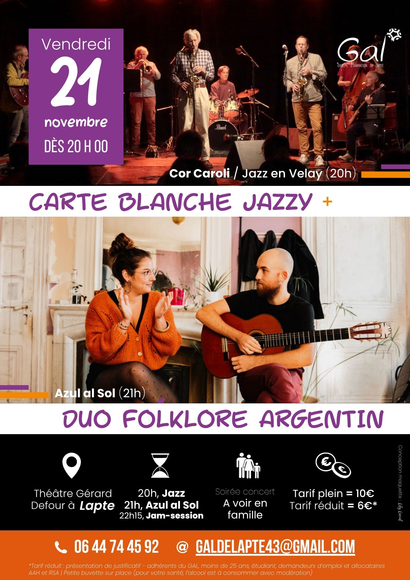 Concert Azul Al Sol et Jazz en Velay_Lapte