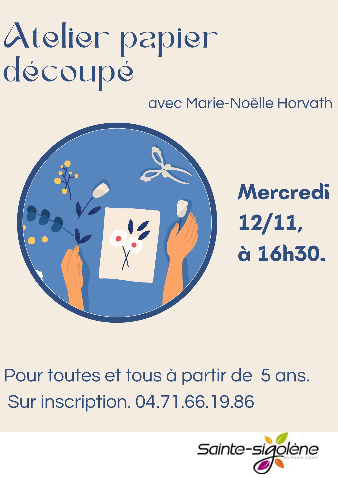 Atelier papier découpé_Sainte-Sigolène