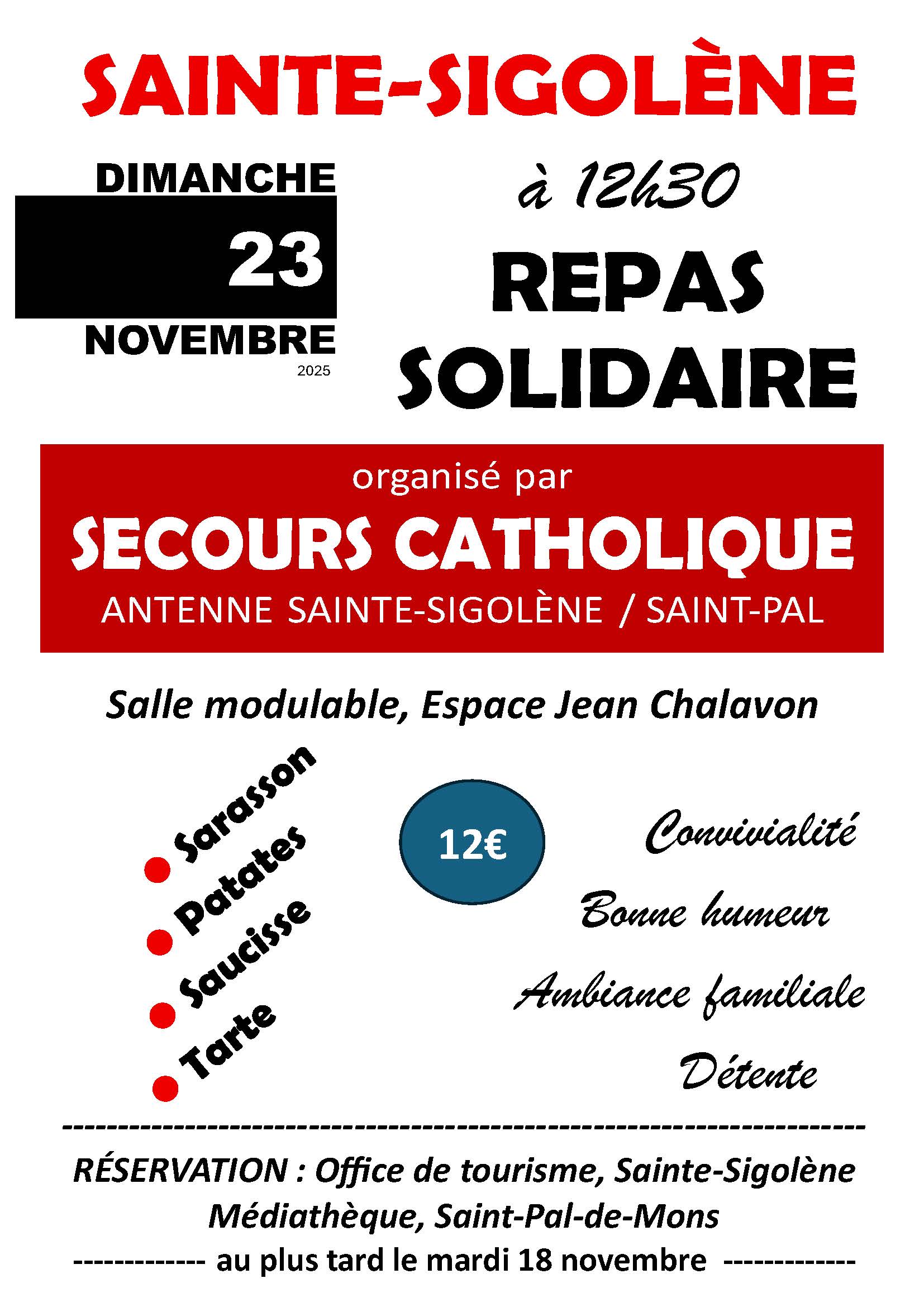 Repas solidaire_Sainte-Sigolène
