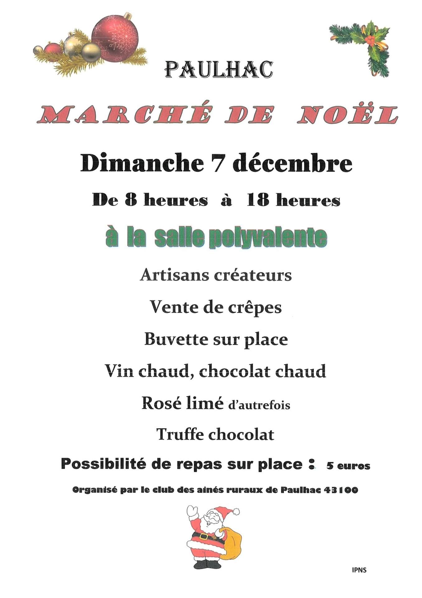 Marché de Noël à Paulhac