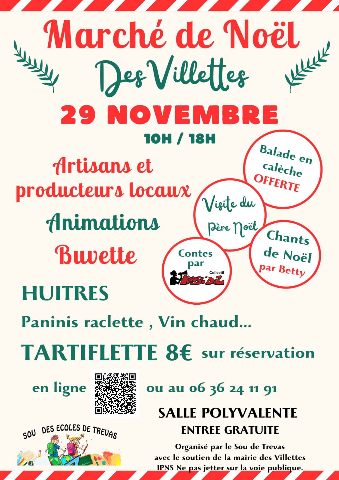 Marché de Noël du sou des écoles de Trevas_Les Villettes