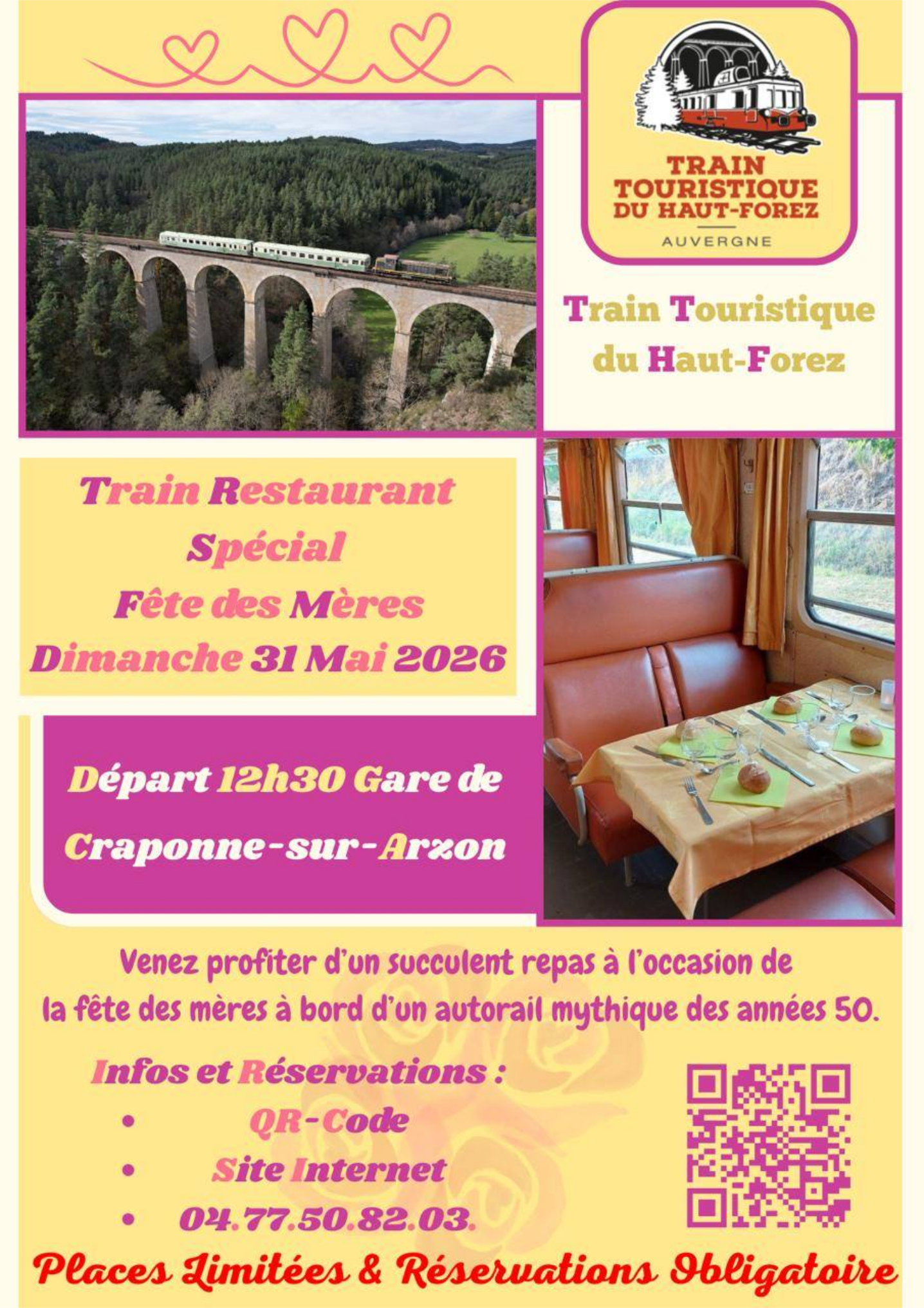 EVE_Train Restaurant de la fête des Mères_Craponne-sur-Arzon