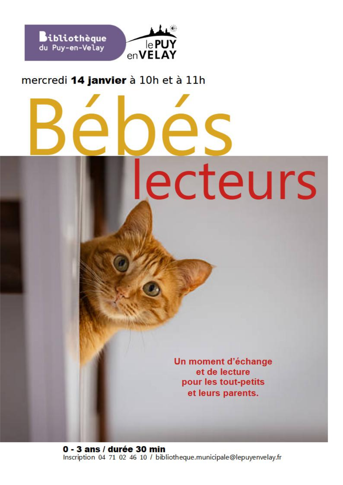 EVE_Bibliothèque du Puy : Bébés lecteurs_Le Puy-en-Velay