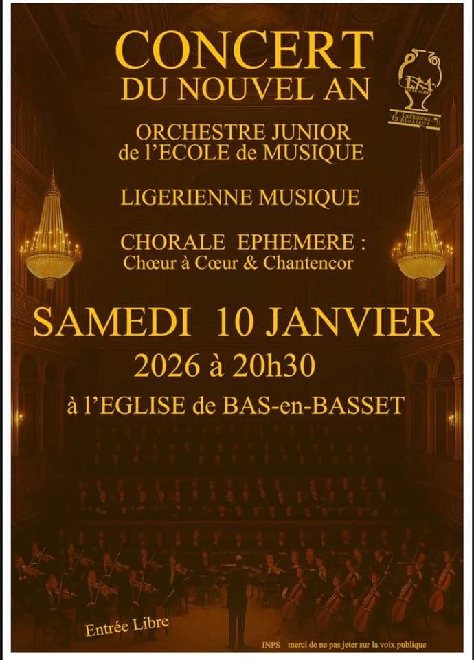 Concert  de la Ligérienne Musique_Bas-en-Basset