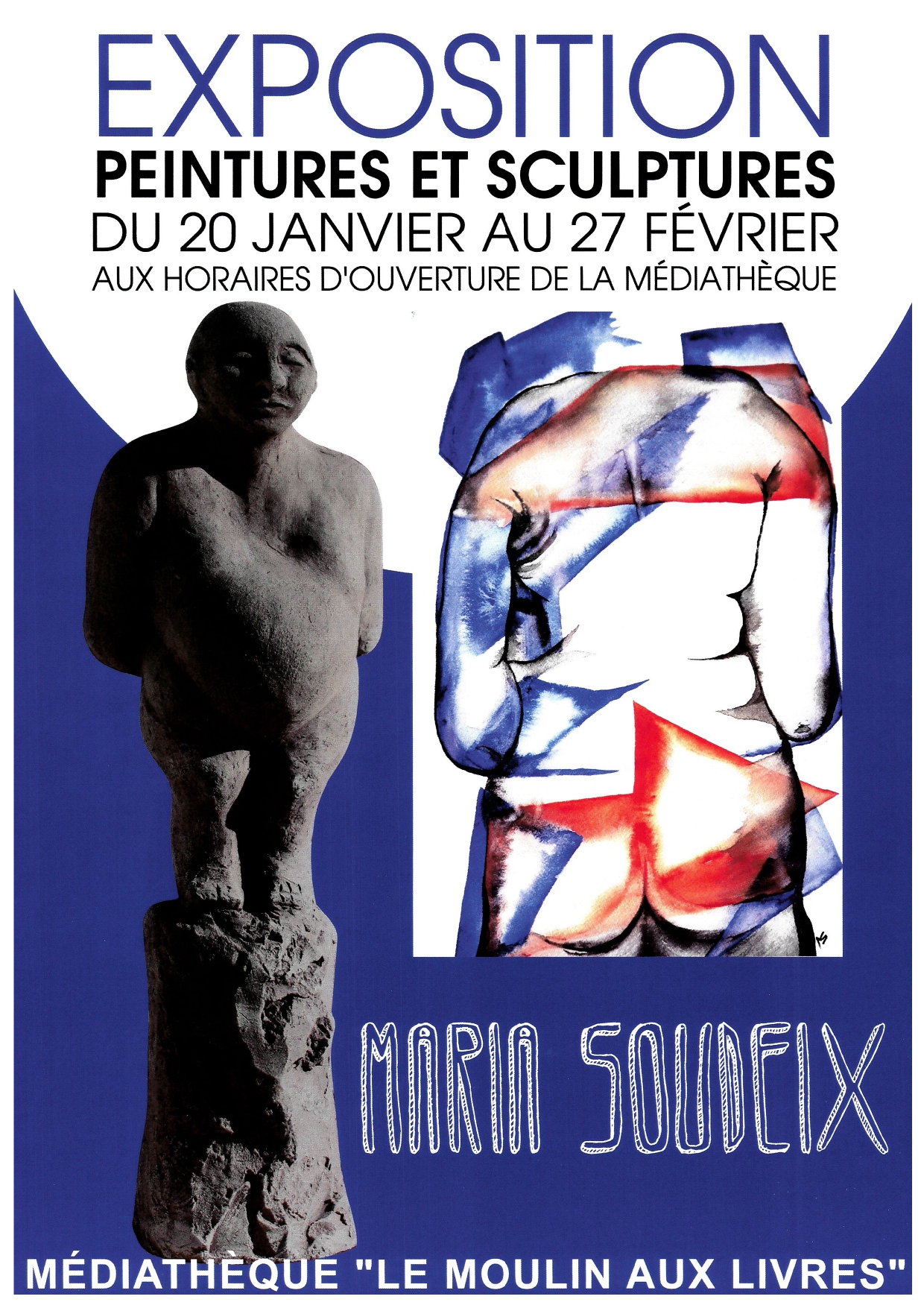 Exposition : Peintures et sculptures de Maria Soudeix_Brives-Charensac