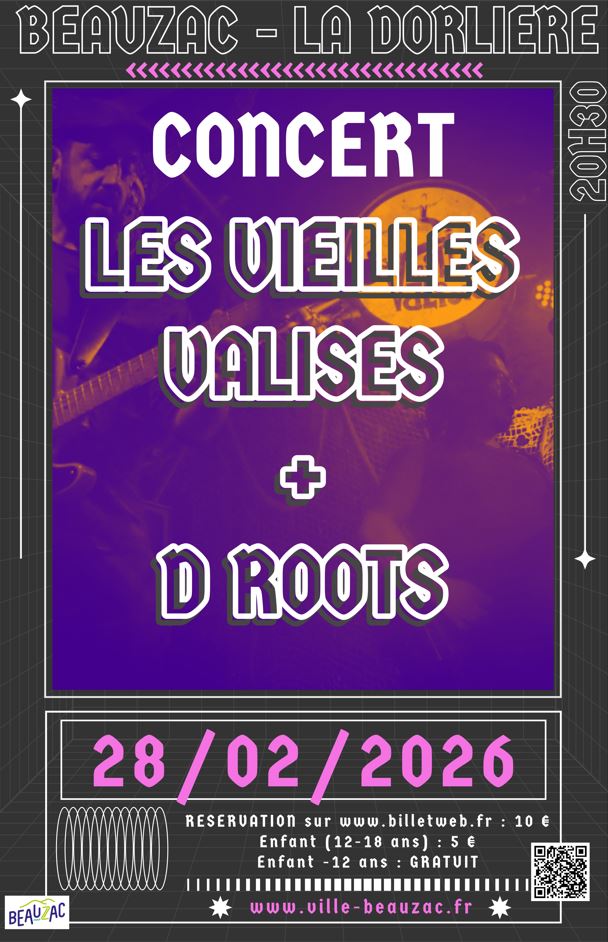 Saison culturelle : concert Les Vieilles Valises + D Roots_Beauzac