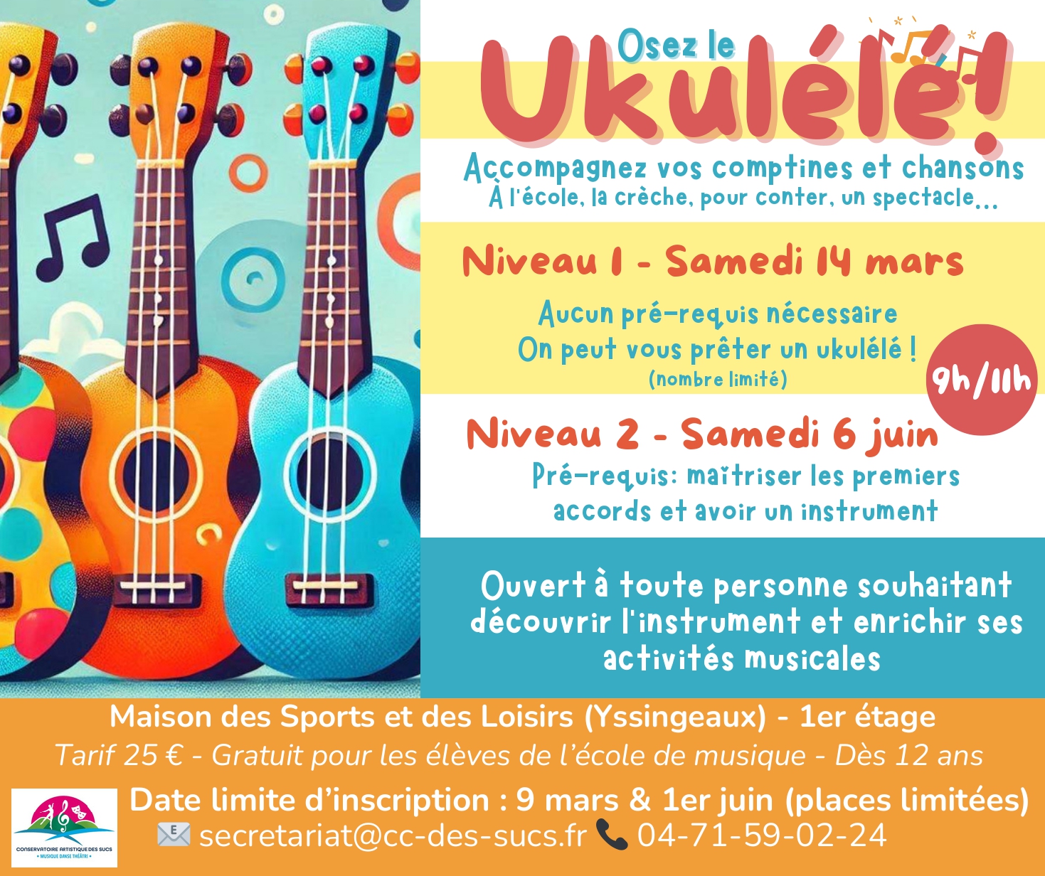 Mini stage Ukulélé - Niveau 1_Yssingeaux