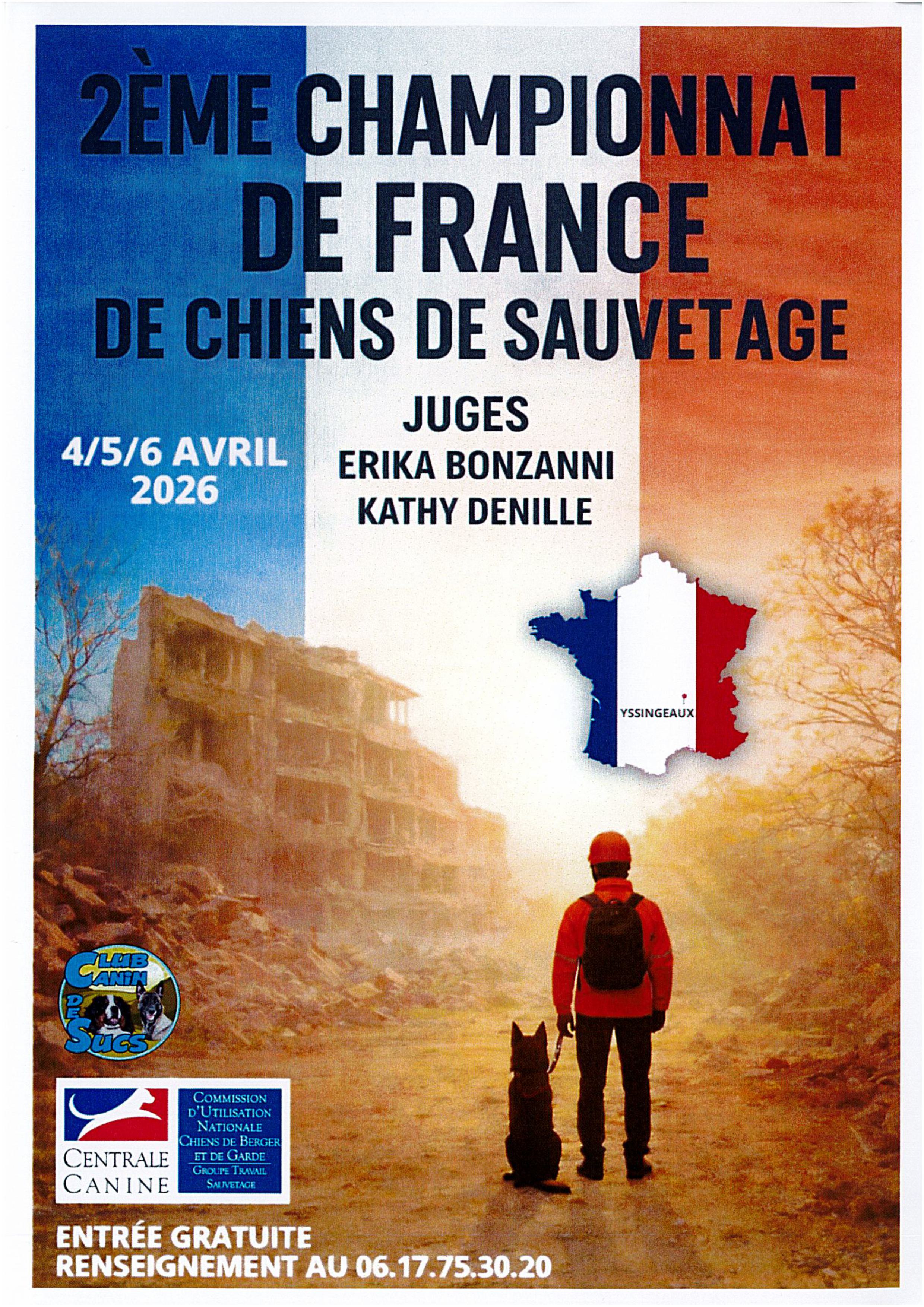 2ème Championnat de France de Chiens de Sauvetage_Yssingeaux