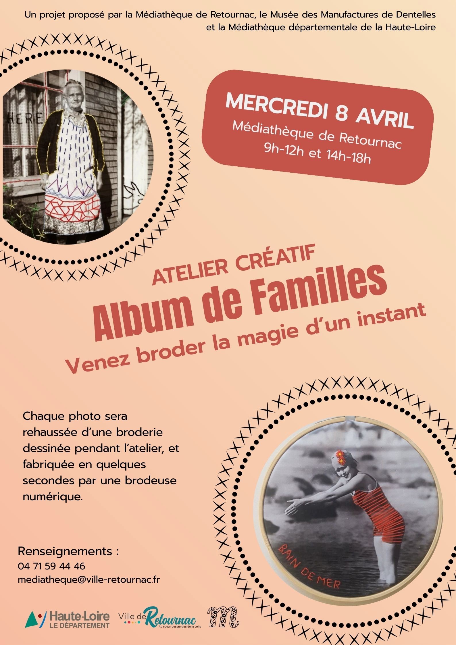 Atelier créatif Album de Familles - Venez broder la magie d'un instant_Retournac