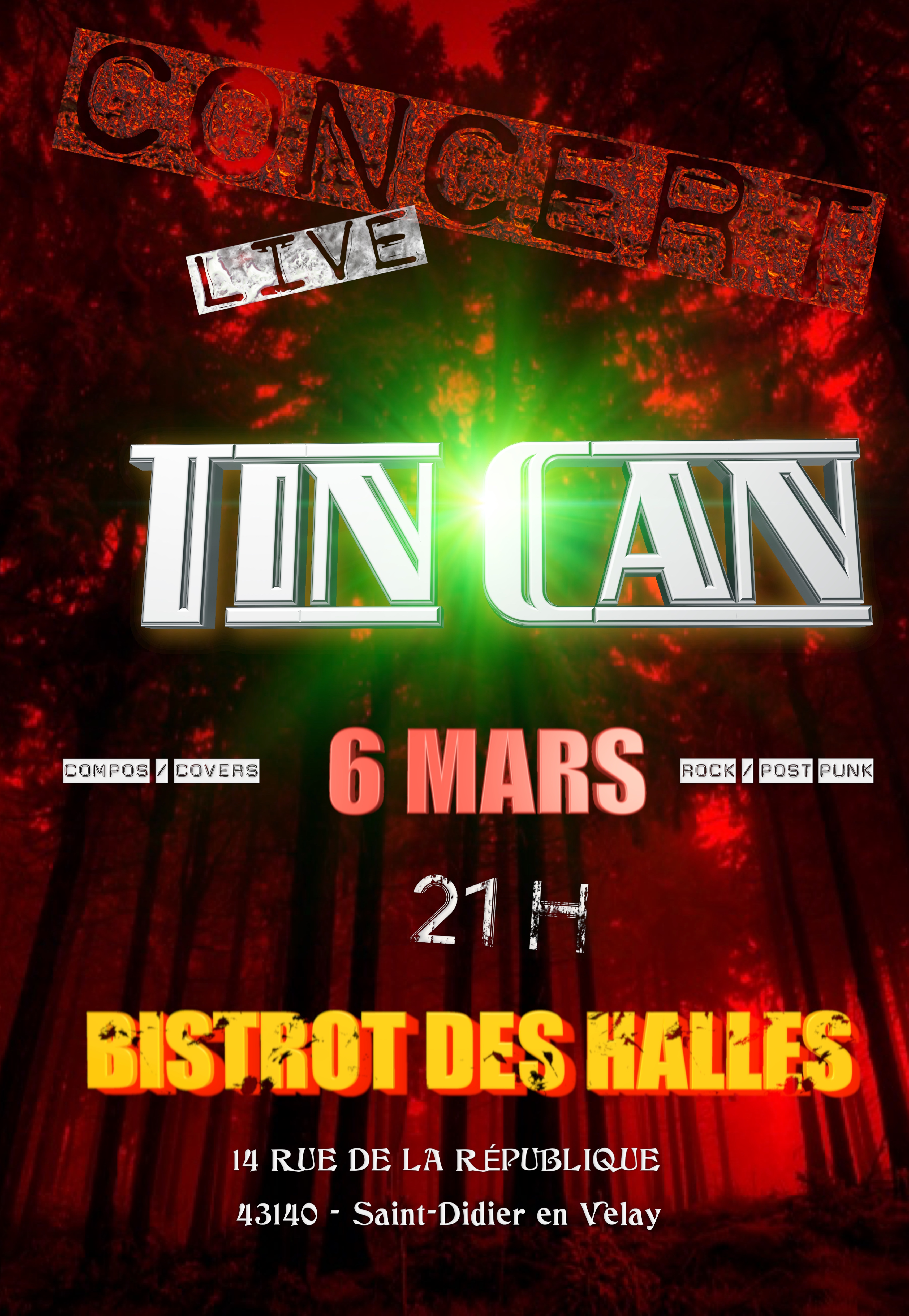 Concert Tin Can au Bistrot des Halles_Saint-Didier-en-Velay